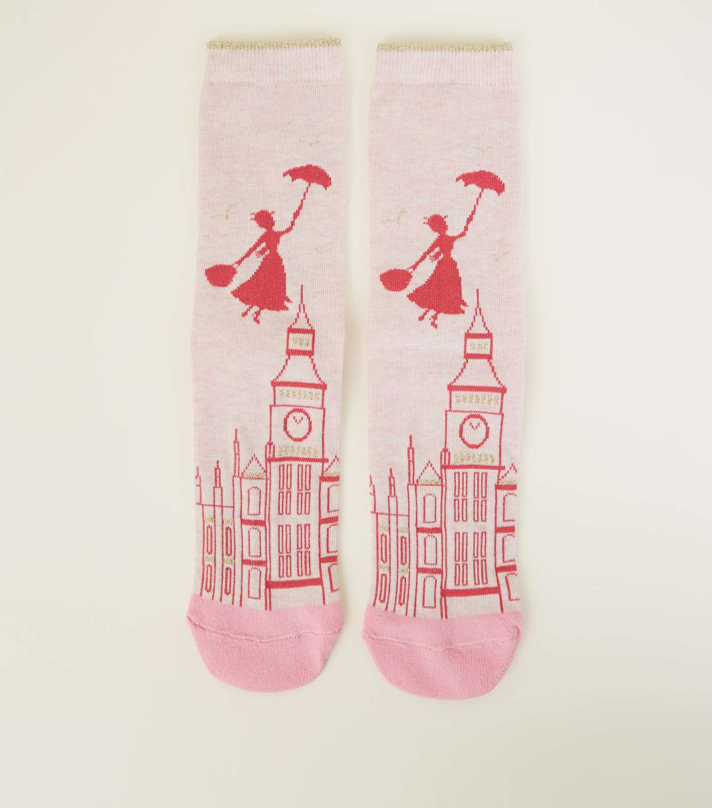 Pink Disney Mary Poppins Socks 