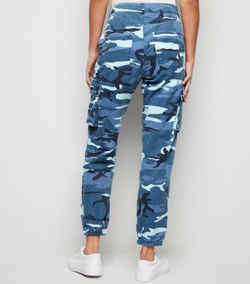 Womens Premium Blue Camo Joggers pants for sale  Exclusive Design  Camouflage Joggers  Sustainable Outdoor Clothing  Camouflage Gear   Stitch  Simon  British Brand