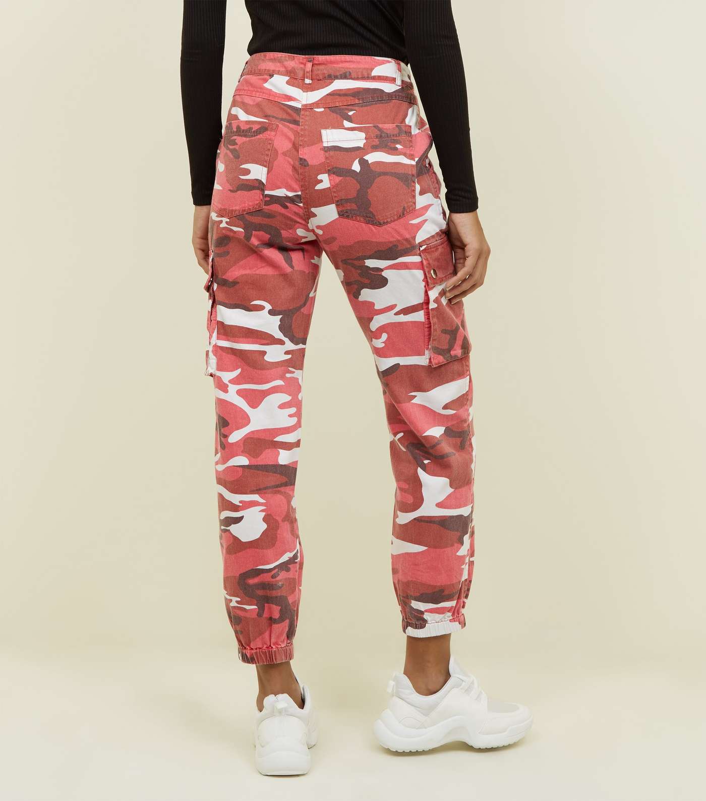 Red Camo Pocket Utility Jeans Image 3