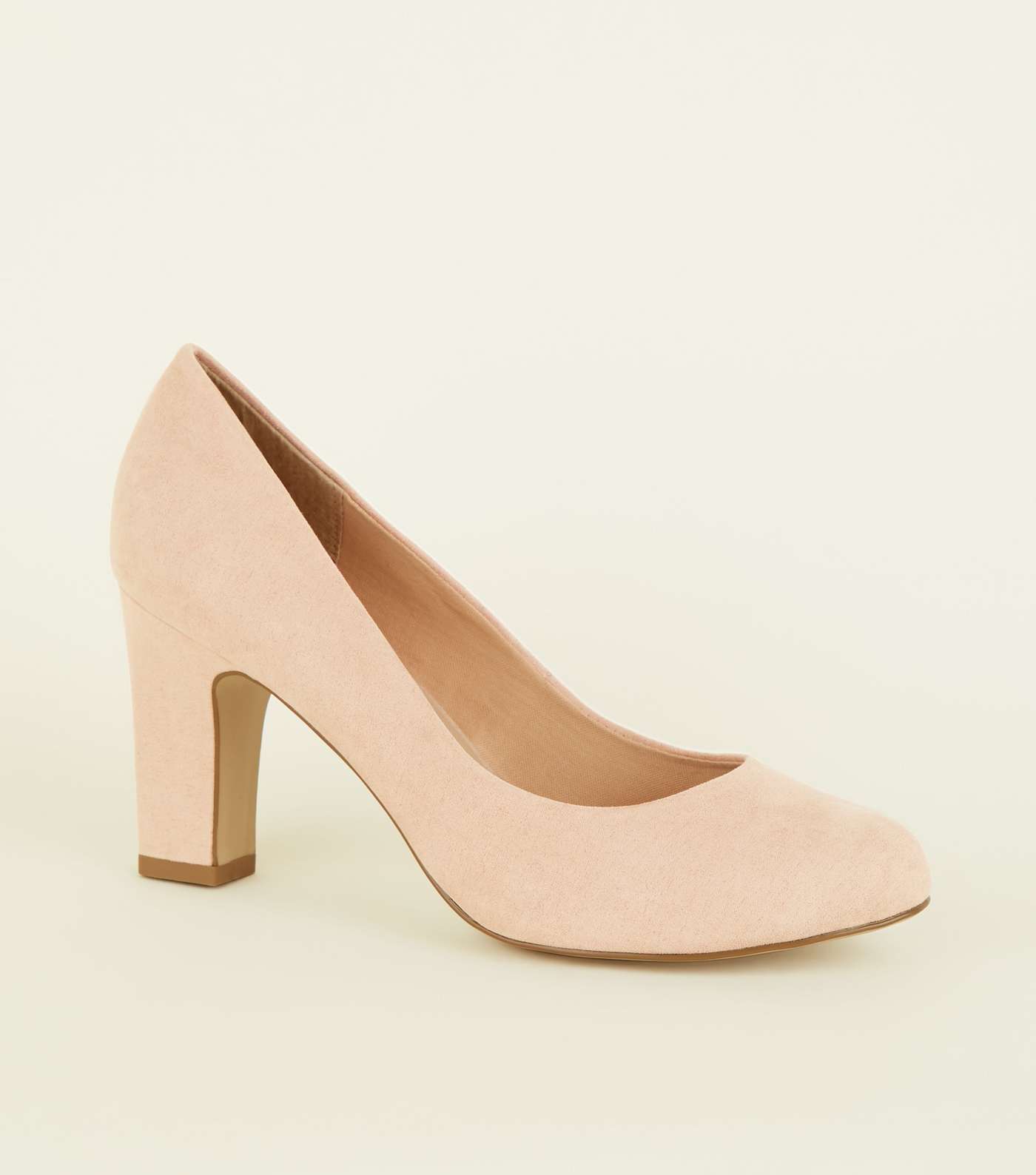 Wide Fit Nude Round Toe Courts