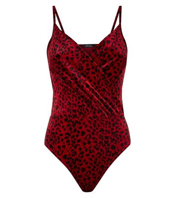 new look red bodysuit