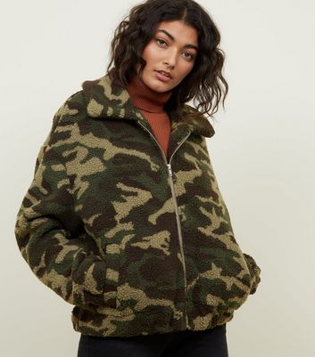 Camo teddy bear discount jacket