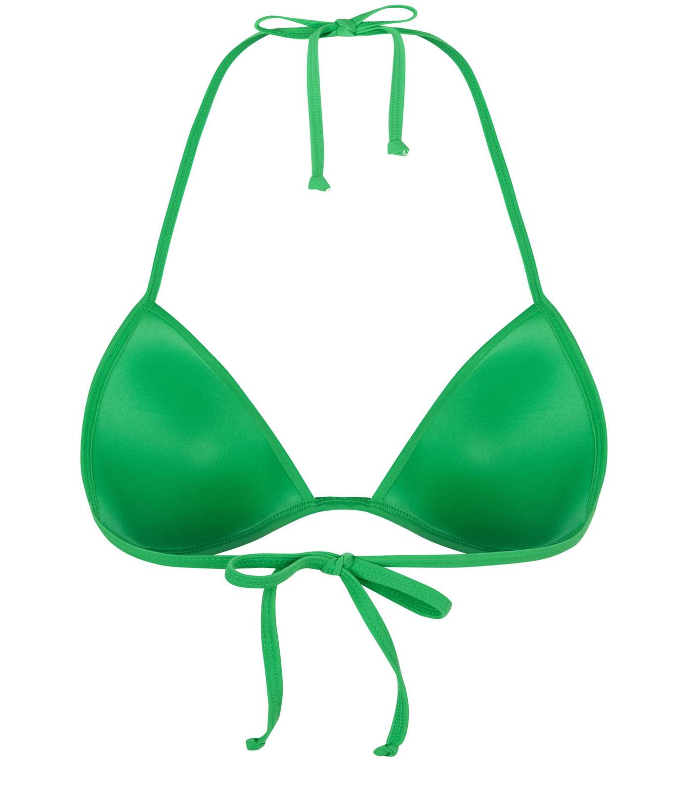 Green Moulded Triangle Bikini Top  Image 5