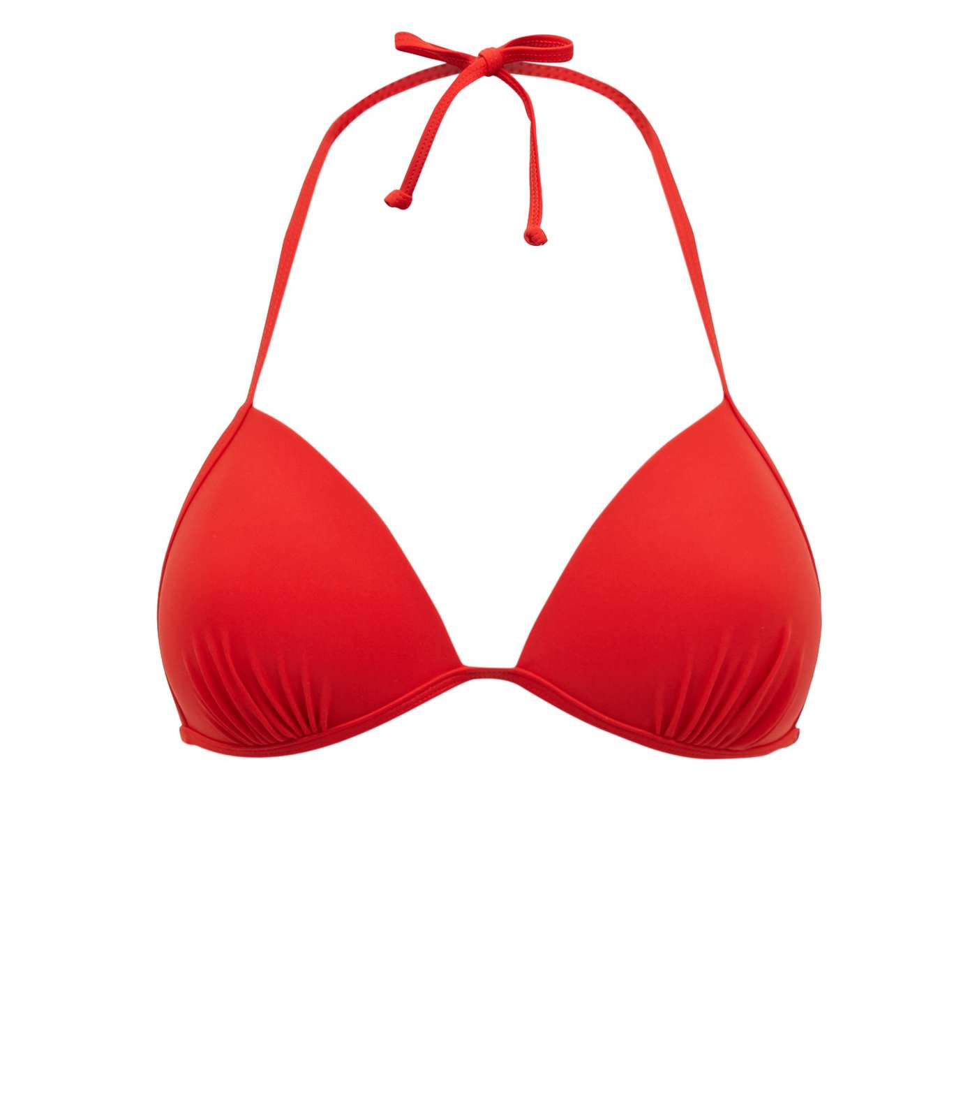 Red Moulded Triangle Bikini Top  Image 4