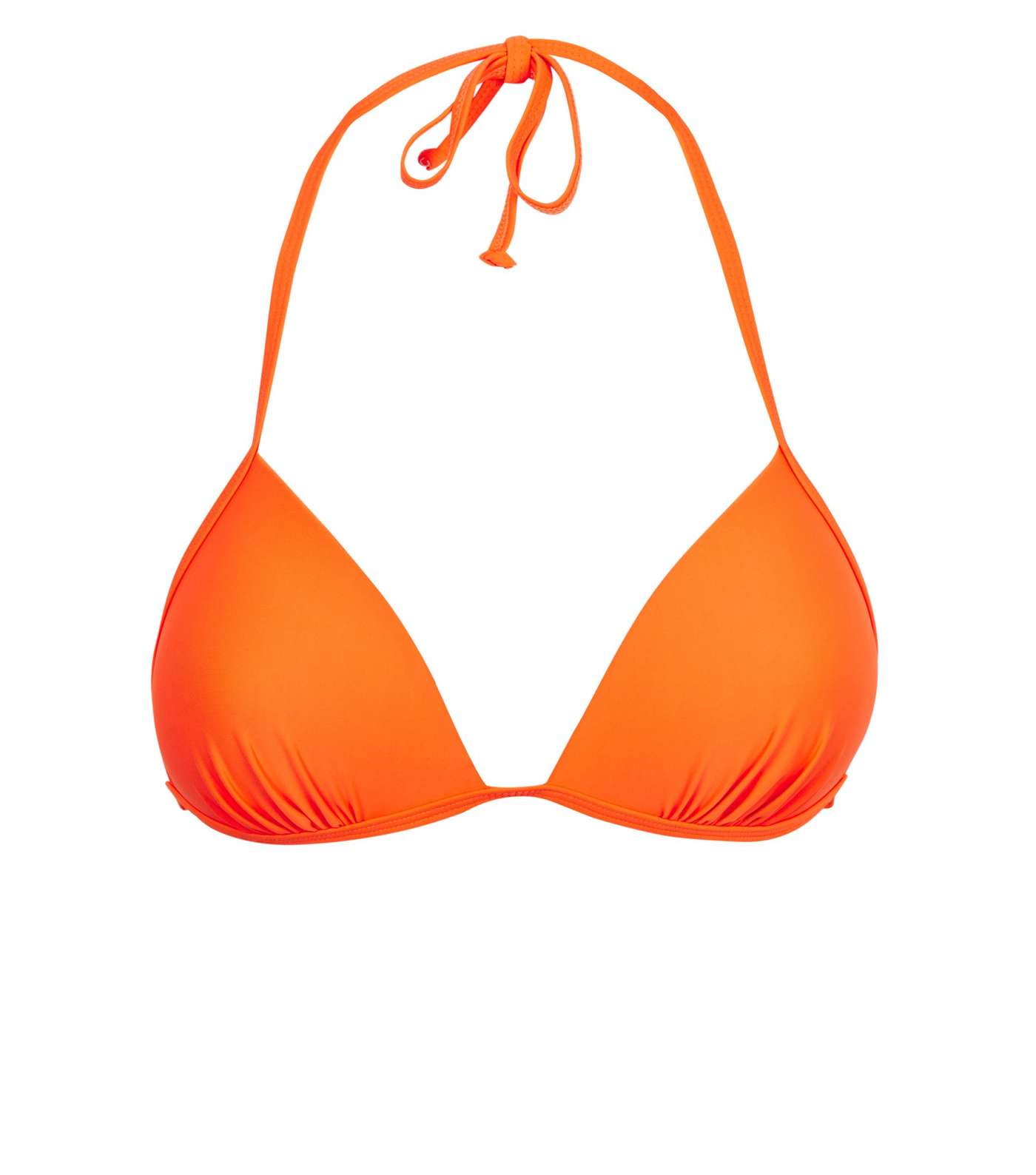Orange Moulded Triangle Bikini Top  Image 4