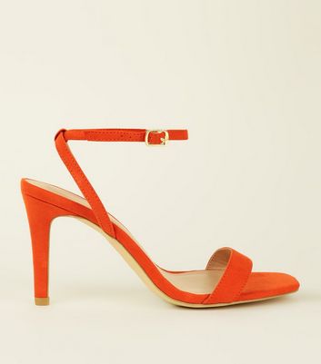 orange sandals wide fit