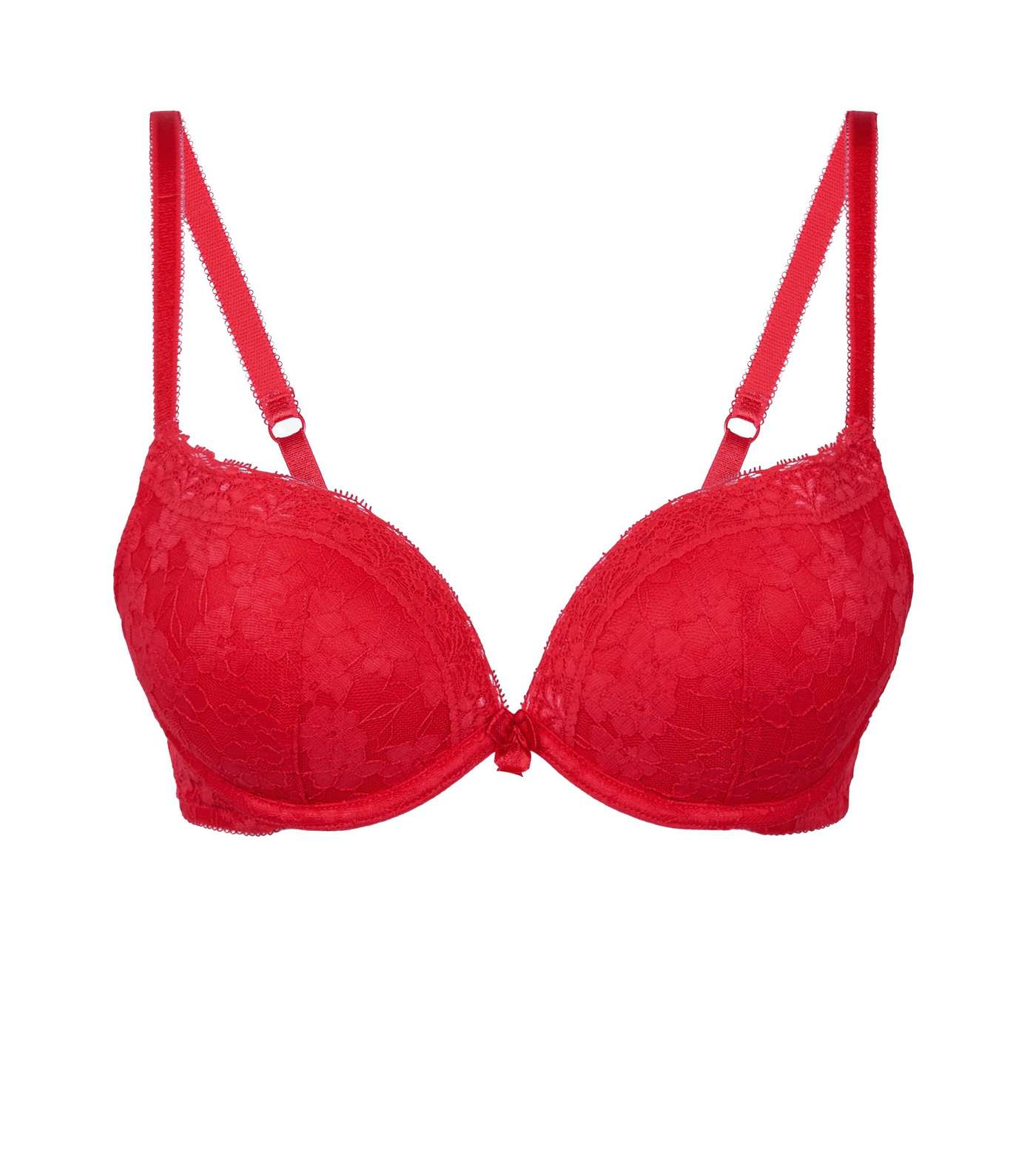 Red Lace Push-Up Bra  Image 3
