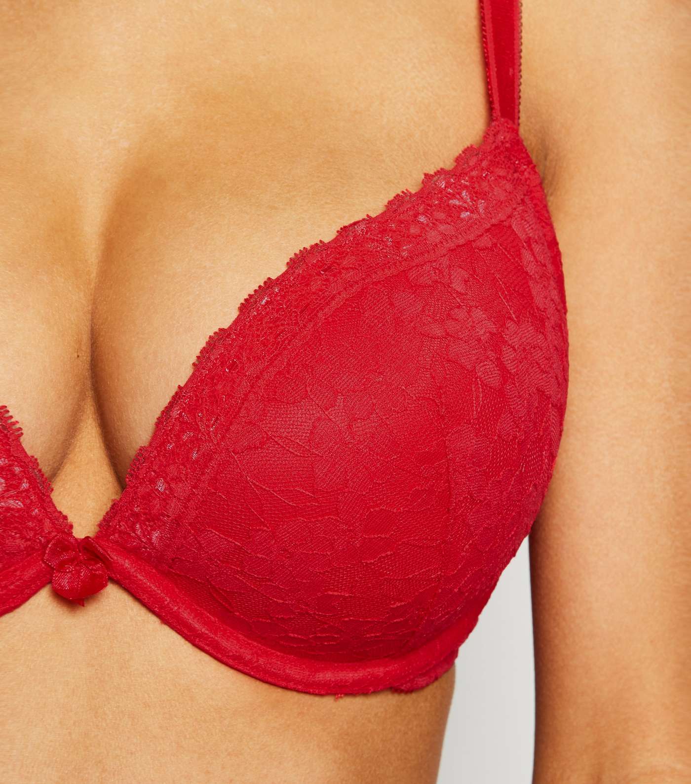 Red Lace Push-Up Bra  Image 5