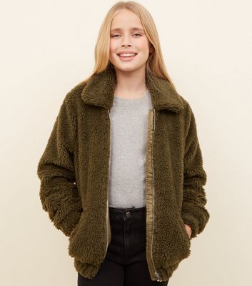 Girls borg jacket best sale