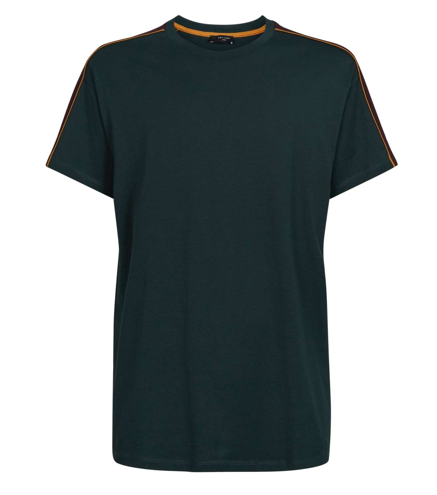 Green Piped Panel Oversized T-Shirt  Image 4