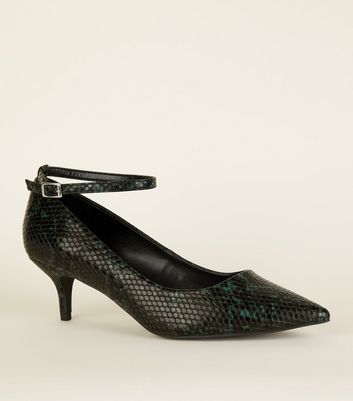 new look snakeskin heels