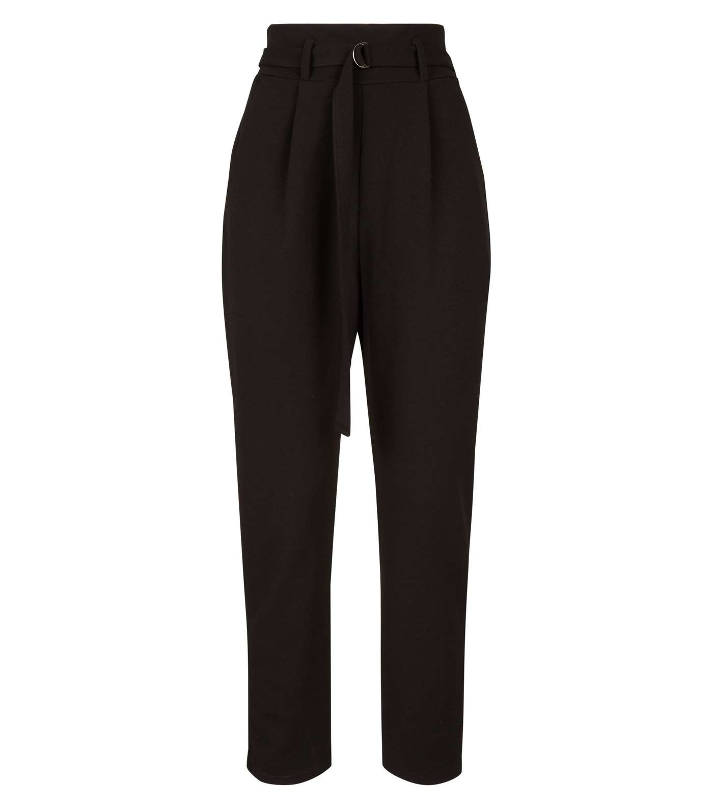 Cameo Rose Black D-Ring Tapered Trousers Image 4