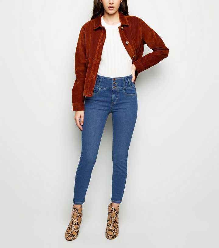 Blue High Waist Skinny Yazmin Jeans