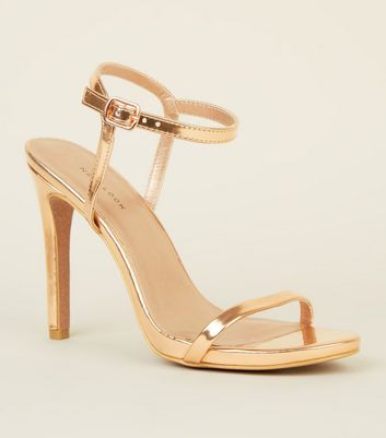 newlook rose gold shoes