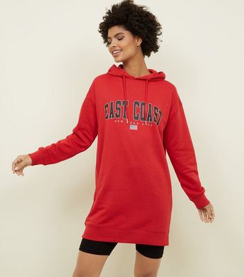 new look red hoodie