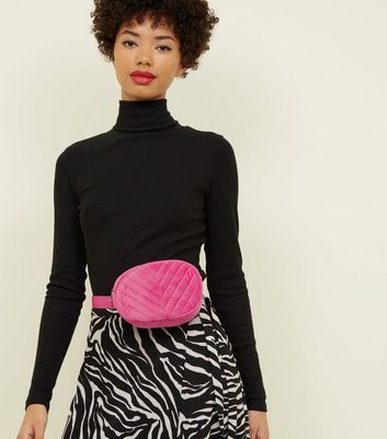 hot pink belt bolsa