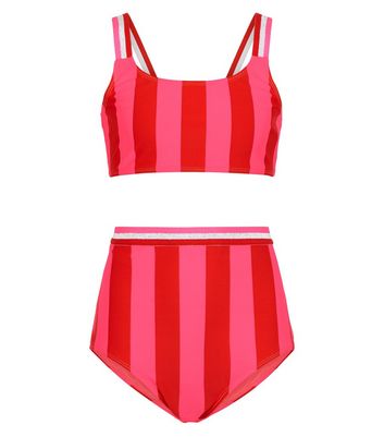 new look pink swimsuit