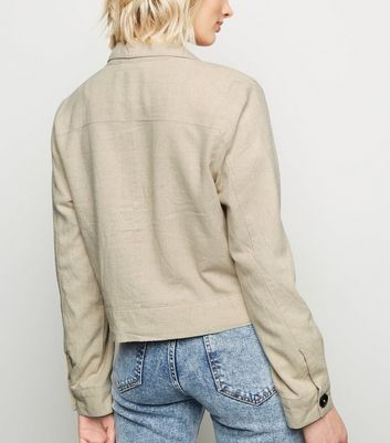 New Look Womens Cropped Utility Jacket