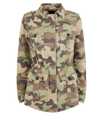 Camo jacket hotsell womens new look