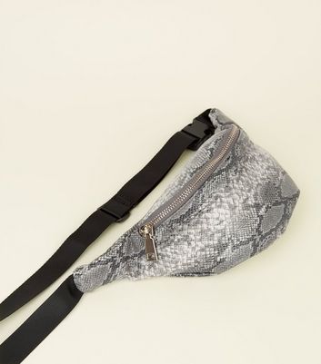 snakeskin bum bag