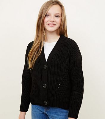 girls chunky cardigan