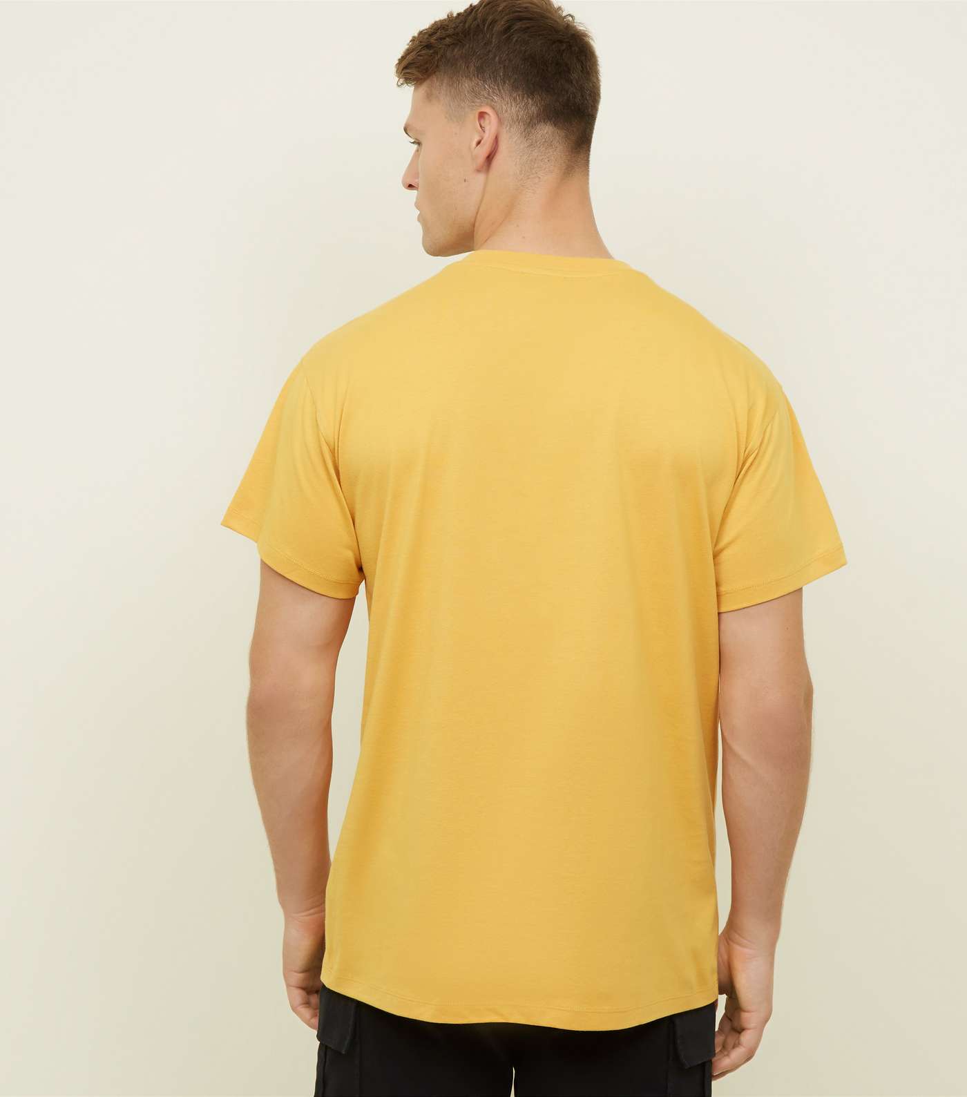 Yellow Fortune Embroidered Logo T-shirt Image 3