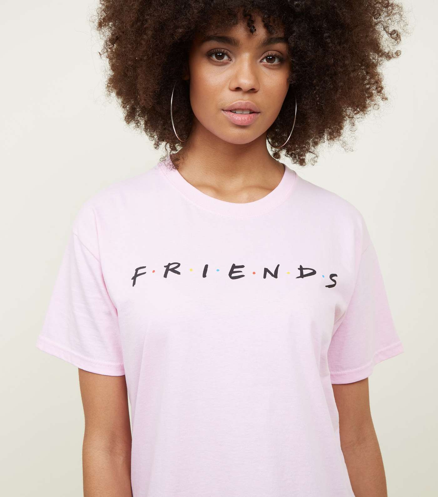 Pink Friends Logo T-Shirt Image 5