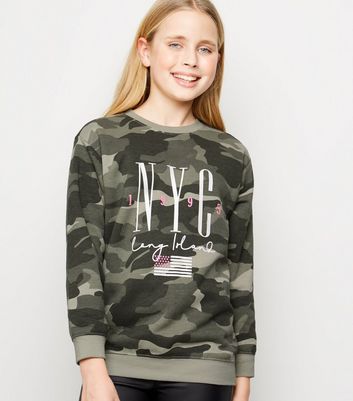 camo sweatshirt girls