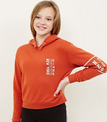 orange hoodie for girls