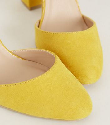 mustard heels new look