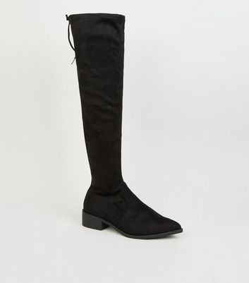 wide fit knee high boots new look