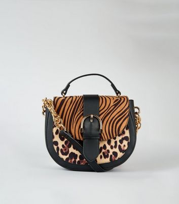 new look animal print bag