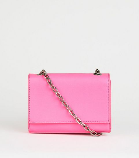 Pink Handbags Bags Hot New Look Bright Pink Neon Crossbody Bag