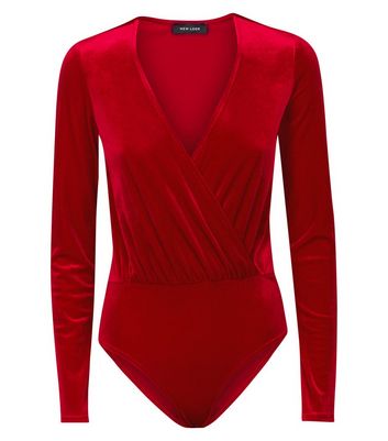 red bodysuit new look