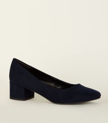 low block heel court shoes