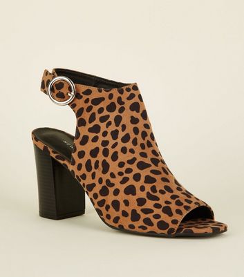 Platform Patent Leather Peep Toe Leopard Print Heeels Pumps for Party, Ball  | FSJ