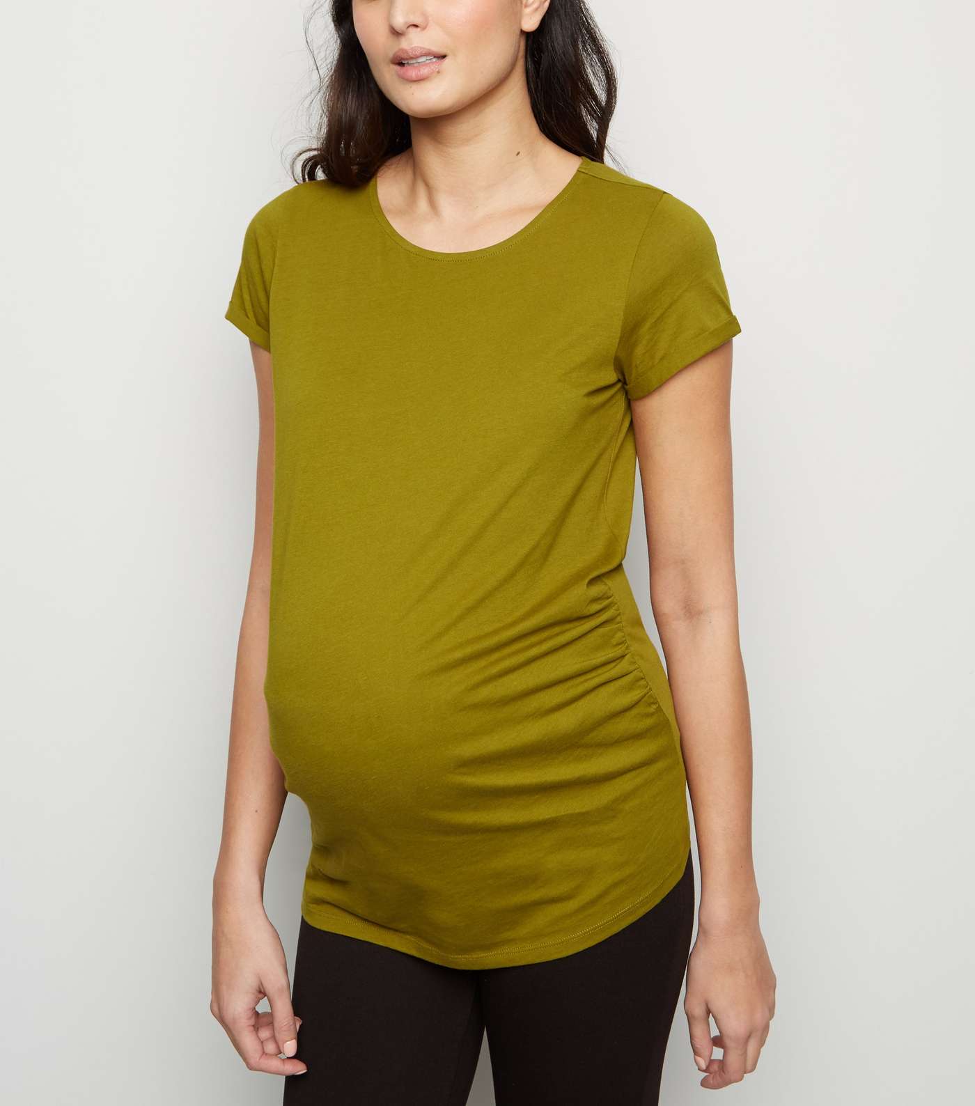 Maternity Olive Short Sleeve T-Shirt 