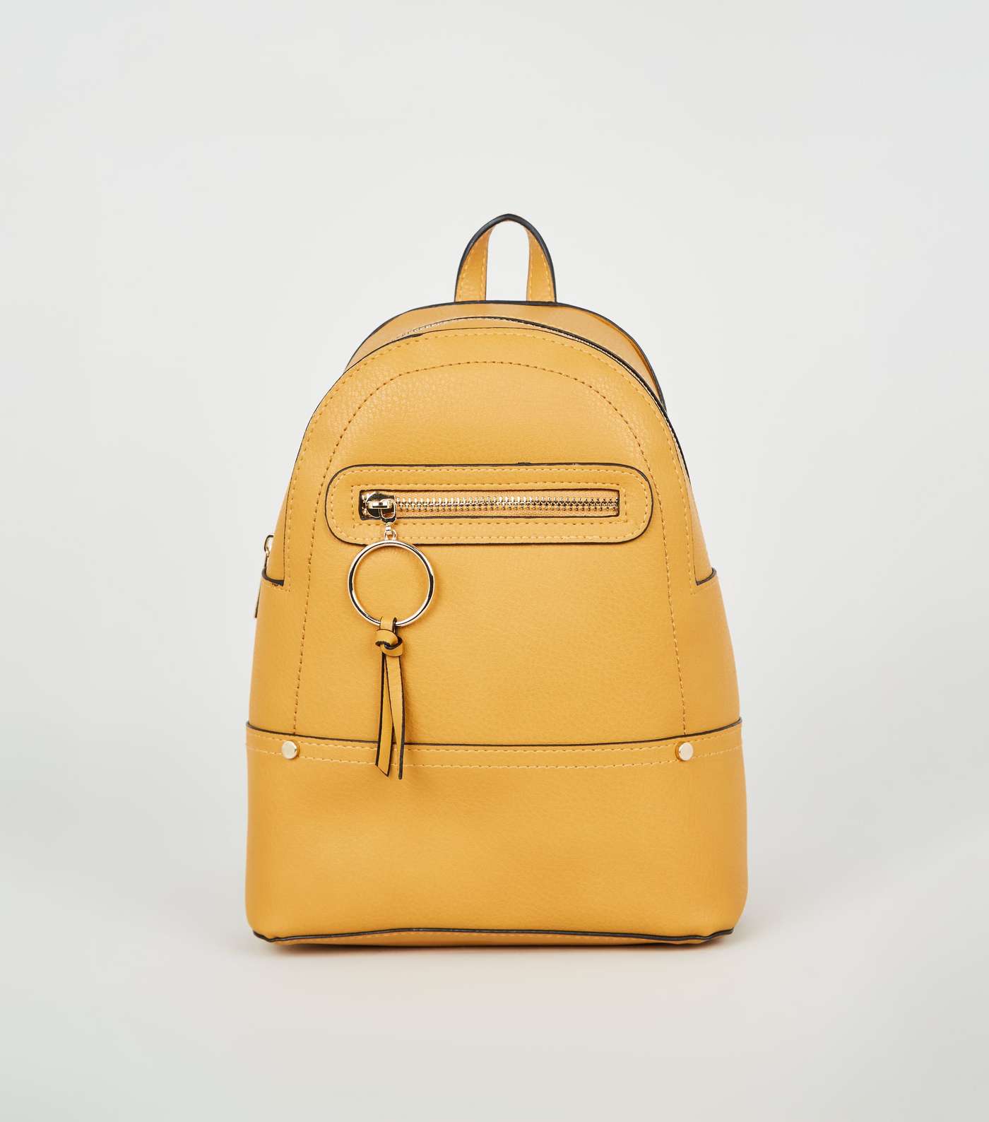 Mustard Ring Zip Utility Mini Backpack 