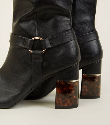 new look tortoiseshell boots