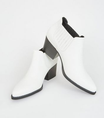 white low cowboy boots