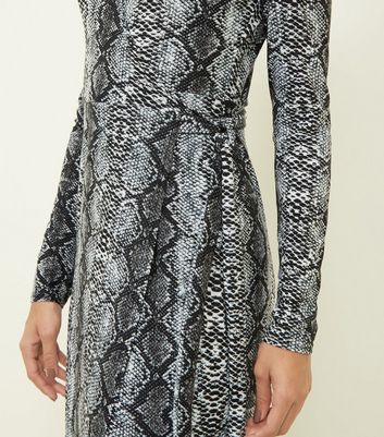 new look snakeskin dress