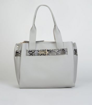 new look grey bag