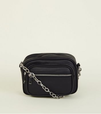 new look black cross body bag