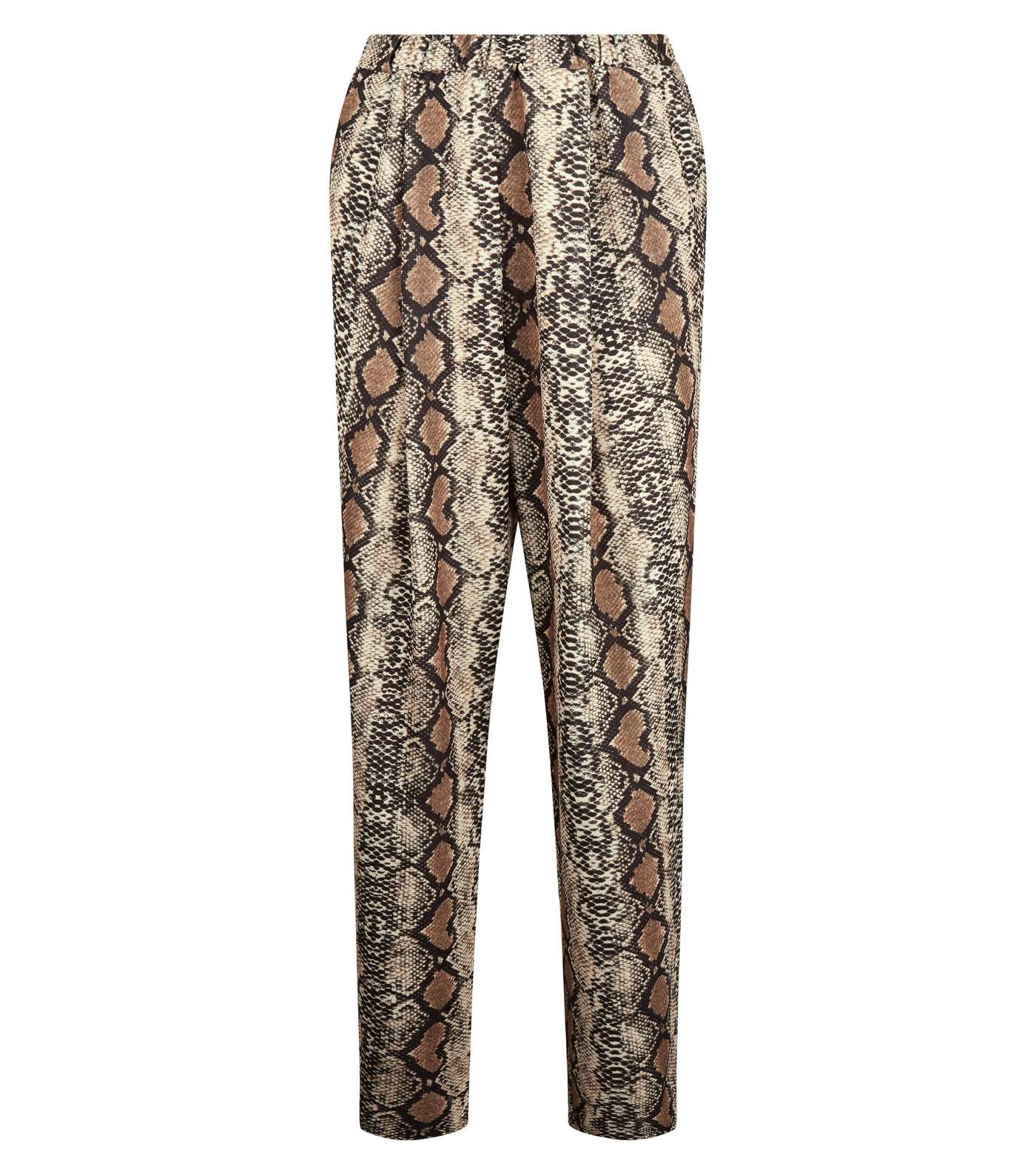 Cameo Rose Brown Snake Print Trousers Image 4