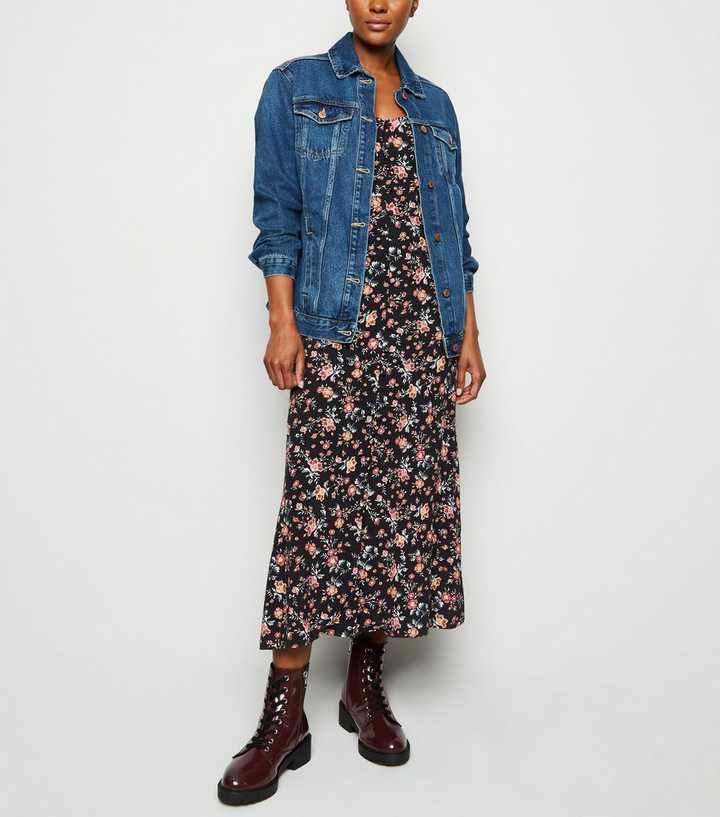 Blue Oversized Button Up Denim Jacket 