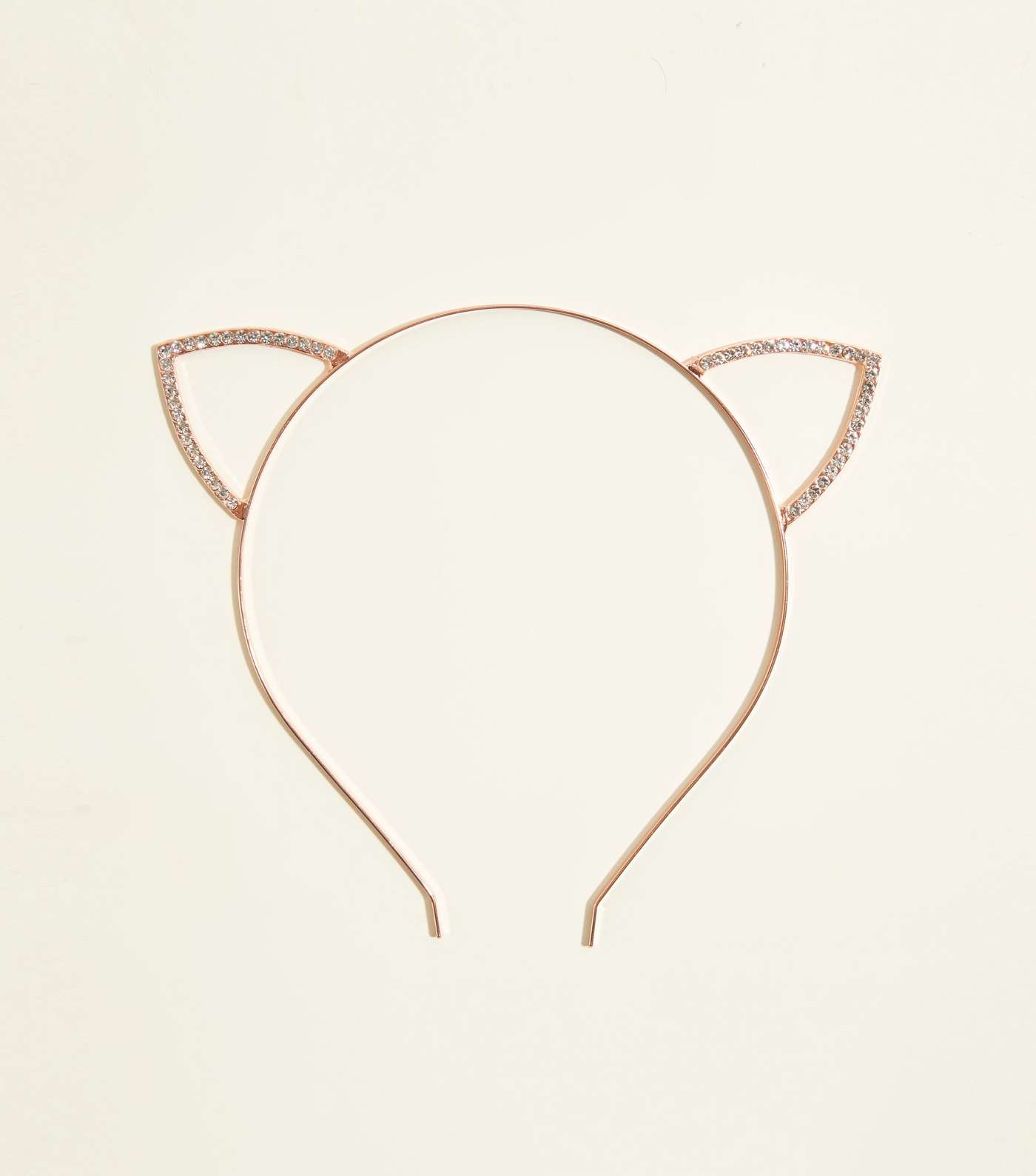 Rose Gold Diamanté Cat Ears