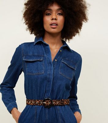 leopard print belt new look