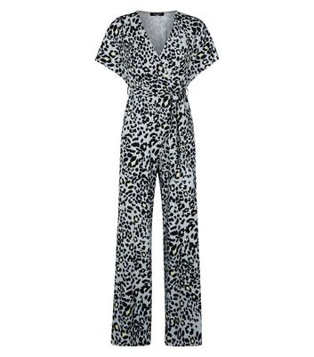 petite animal print jumpsuit