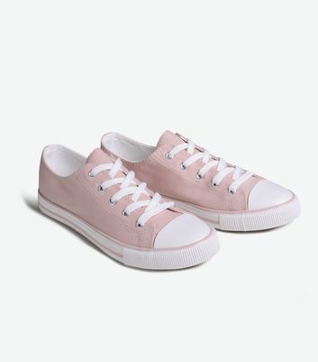 light pink canvas shoes