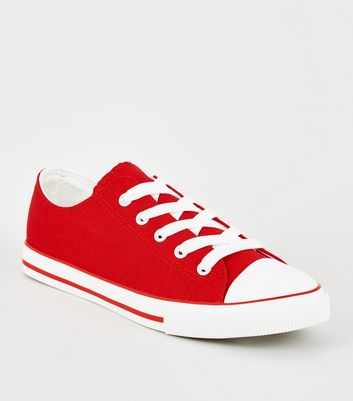 Vintage Keds Sneakers, Red Canvas Shoes 7.5 - Gem